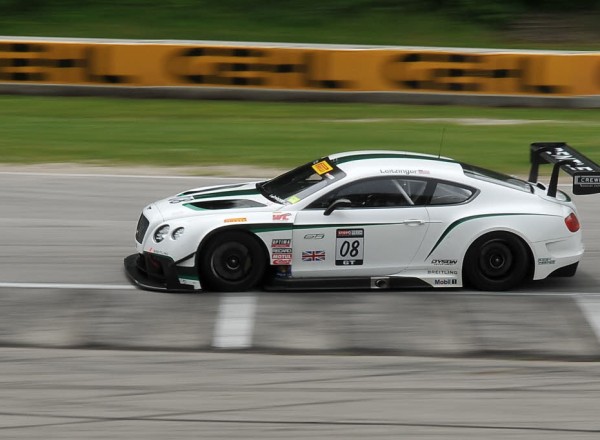 Butch Leitzinger prepares the Bentley Continental GT for it’s first race in the Pirelli World Challenge Series. [John Wiedemann Photo]