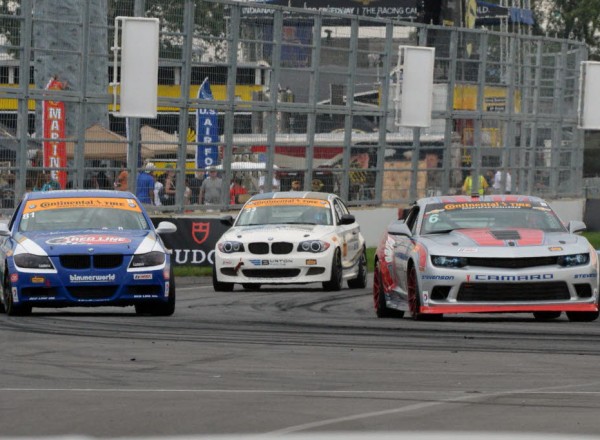 Grand Sport racing action in the Continental Tire SportsCar Challenge race at Indianapolis. [Russ Lake Photo]