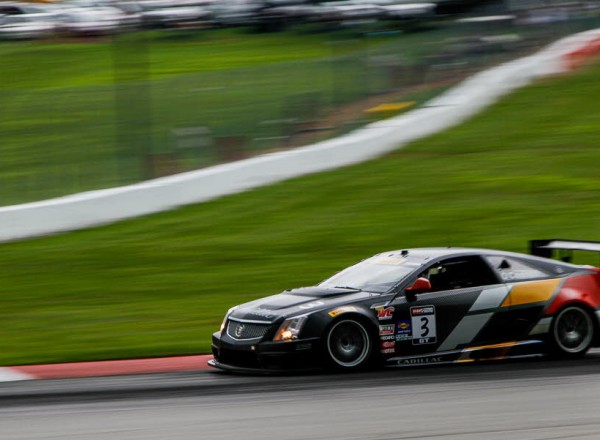 Johnny O Connell in the Cadillac CTS-V R raced to a second place finish at Mid Ohio.  [Andy Clary Photo]