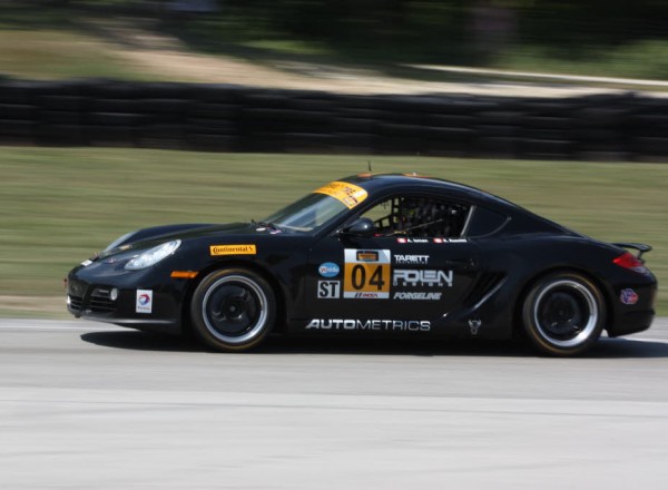 Remo Ruscitti set the pace in the Street Tuner division in his Porsche Cayman.  [Mark Walczak Photo]