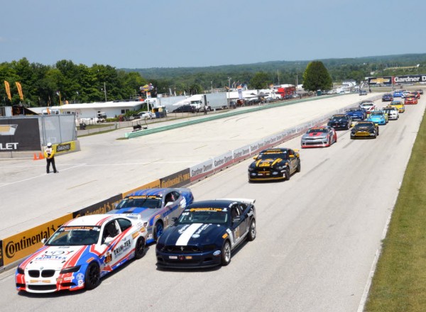 The start of the Continental Tire SportsCar Championship at Road America.  [Russ Lake Photo]