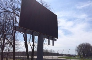 New video display board being assembled in Turn 3 at Road America.