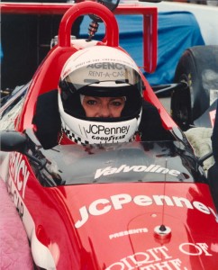 In 1992, Lyn St. James finished 11th and won the Indianapolis 500 Rookie of the Year award.  [Photo courtesy of the Indianapolis Motor Speedway]