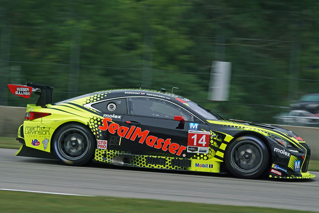 GTDPRO winner, Jack Hawksworth and Ben Barnicoat of VasserSullivan. [Pete Gorski Photo]