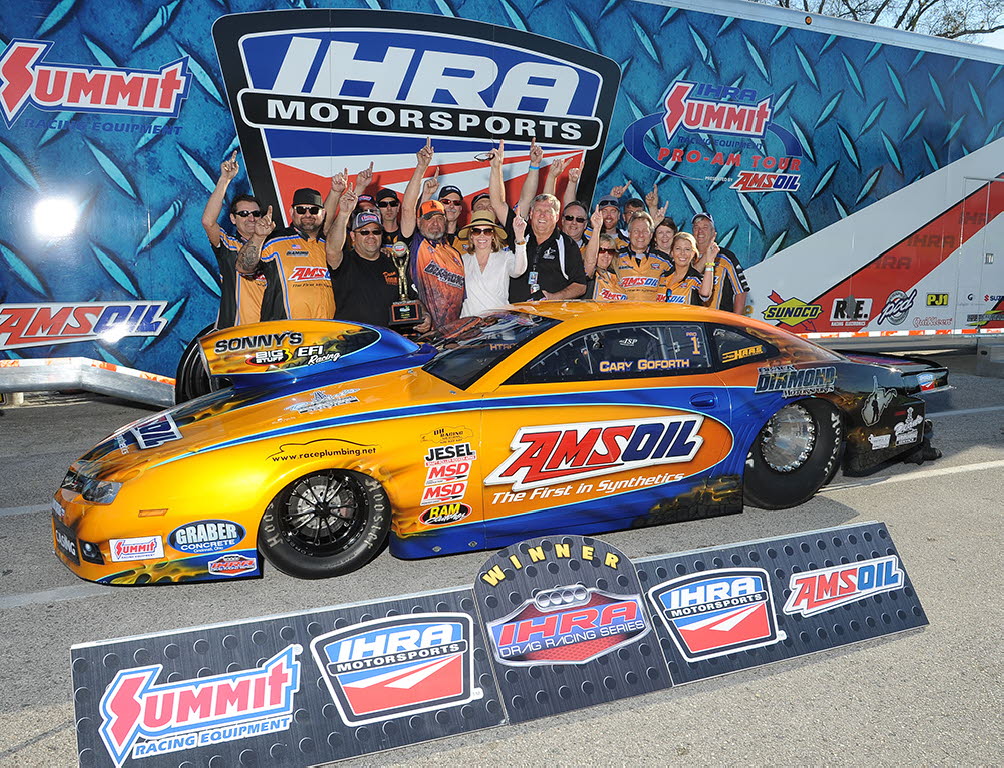 Cary Goforth claimed the Pro Stock win in the IHRA AMSOIL Nitro Nationals at Orlando Speed World Dragway. [Chris Simmons Photo]