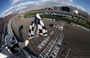 Brad Keselowski, the Kobalt 400 at Las Vegas Motor Speedway defending champion, is looking for two wins in a row in 2017. [Credit: Sean Gardner/NASCAR via Getty Images]