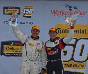 ST class winners Nick Galante and Spencer Pumpelly all smiles in victory lane.  [Joe Jennings Photo]