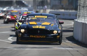 Andrew Aquilante drove his Ford Mustang to the Pirelli World Challenge GTS Round 1 win. [Pirelli World Challenge photo]