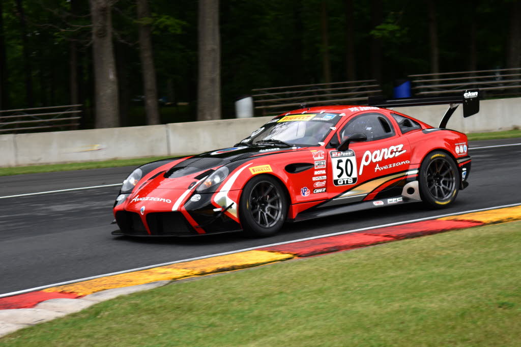 Ian James runs through turn six at Road America in the new Panoz Avezzano GT. [John Wiedemann Photo]