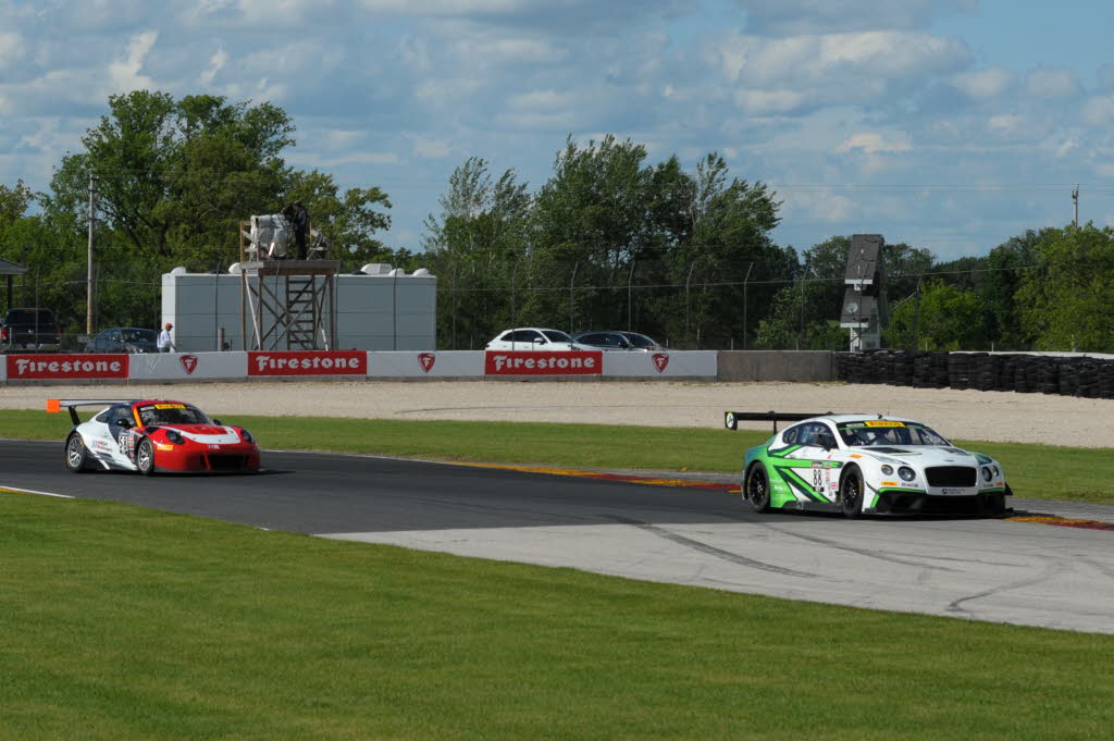 Adderly Fong captured his first Pirelli World Challenge GT Sprint race at the famed Road America as he fought off a late challenge from Patrick Long. [Dave Jensen Photo]