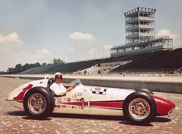 A.J. Foyt at the Speedway in 1961. [photo courtesy Indianapolis Motor Speedway]