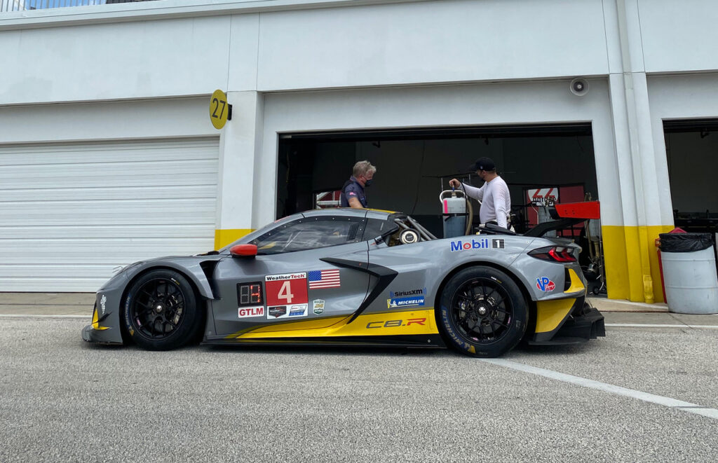 Socially distanced Daytona garage. [Photo by Eddie LePine]