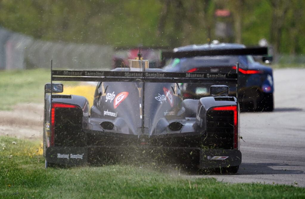 Cadillac cutting the grass at Mid-Ohio. [Jack Webster Photo]