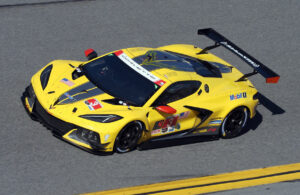 C8.R on the Daytona banking. [Photo by Jack Webster]