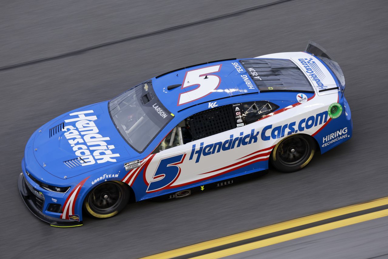 Kyle Larson, driver of the #5 HendrickCars.com Chevrolet. (Photo by Jared C. Tilton/Getty Images)