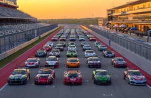 The GTS Class field for the 2017 Pirelli World Challenge Grand Prix of Texas at the Circuit of the Americas. [photo courtesy Pirelli World Challenge]