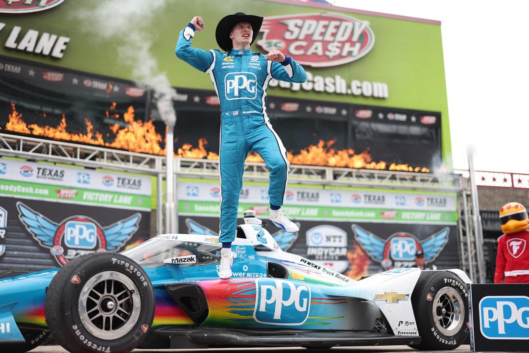 Two in a row at Texas Motor Speedway for Josef Newgarden. [Penske Entertainment: Chris Owens]