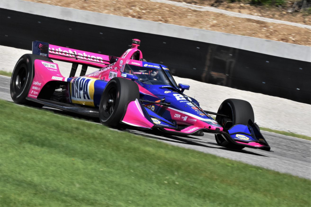 Alexander Rossi during opening practice at Road America. [John Wiedemann Photo]