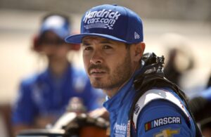 Kyle Larson, driver of the #5 HendrickCars.com Chevrolet,. (Photo by Sean Gardner/Getty Images)