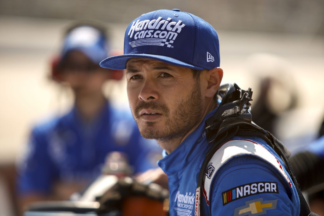 Kyle Larson, driver of the #5 HendrickCars.com Chevrolet,. (Photo by Sean Gardner/Getty Images)