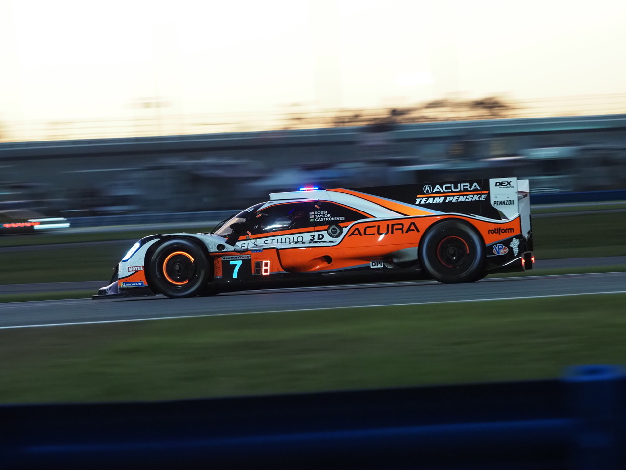 Pole winning Penske Acura. [Photo by Jack Webster]