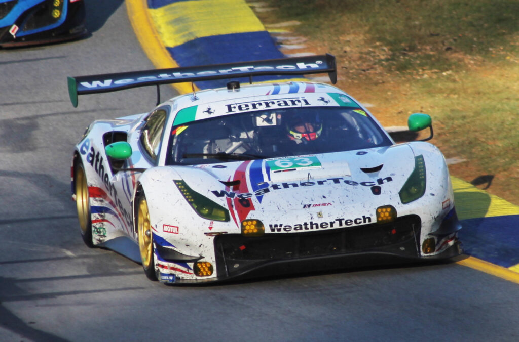 GTD class winning Ferrari. [Photo by Roger Warrick]