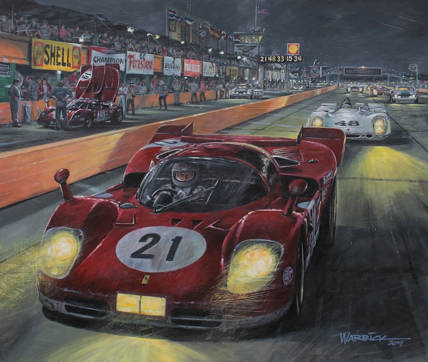 Sebring 1970. [Artwork by Roger Warrick]