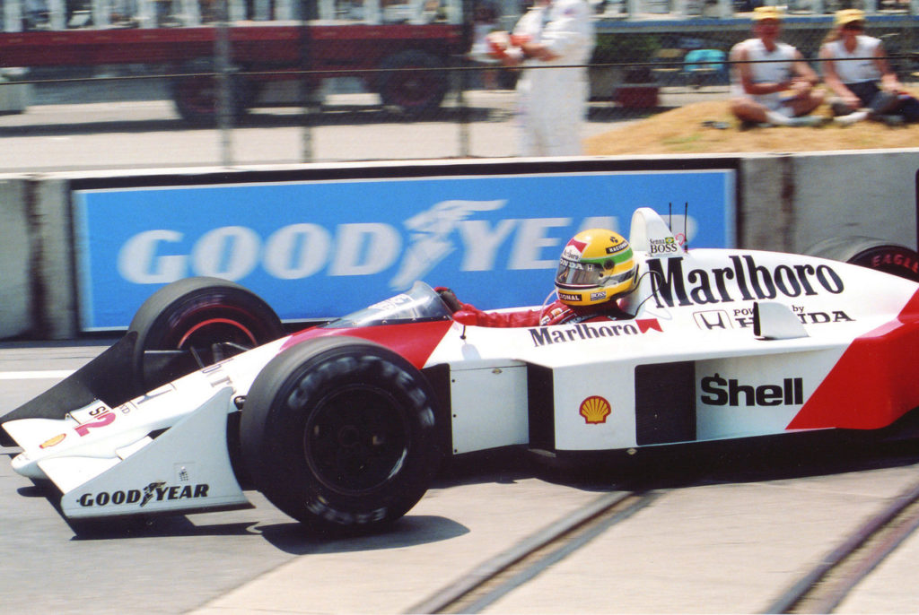 Ayrton Senna, Marlboro McLaren [Photo by Eddie LePine]