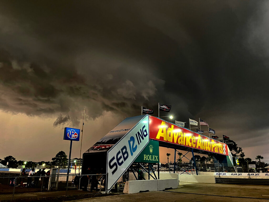 The gathering storm on Friday evening. [Jack Webster photo]