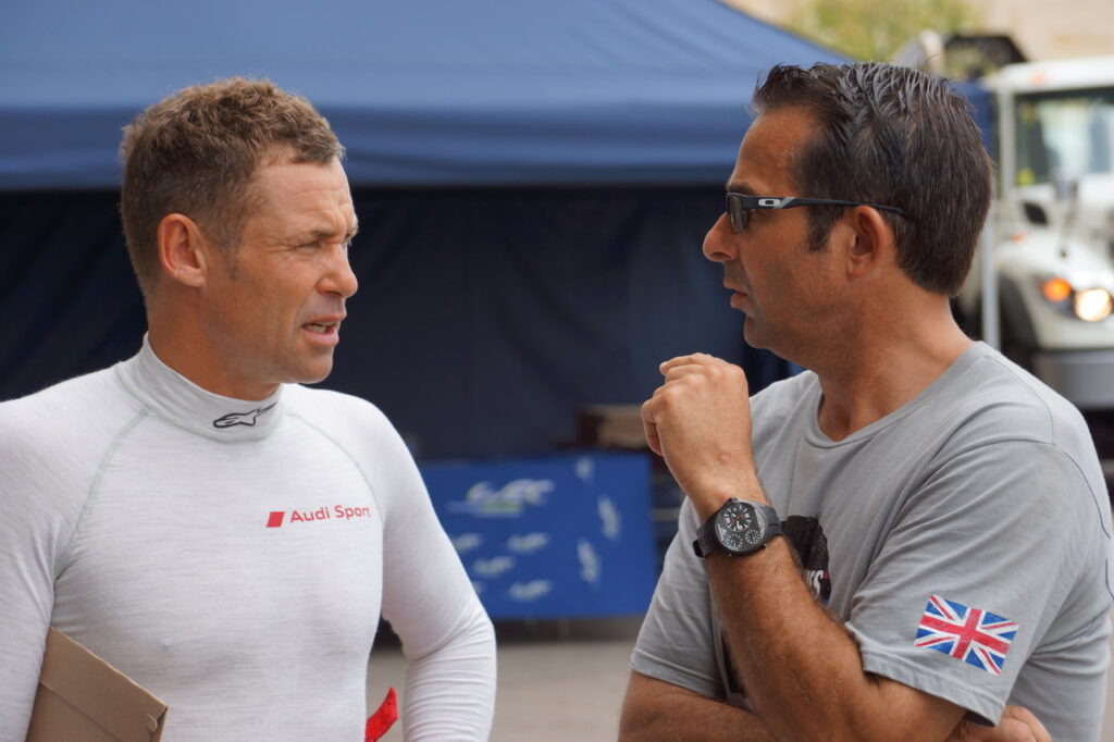 Tom Kristensen and Eddie LePine. [Photo by Jack Webster]